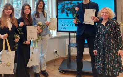 Iš konkurso „Haiku Palangai“ net 5 mūsų gimnazistai parsinešė apdovanojimus