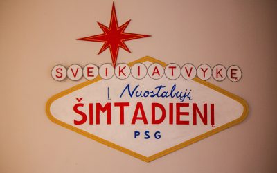 Palangos gimnazistai atšventė Šimtadienį