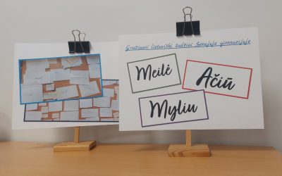 Gimnazijos bendruomenė išrinko gražiausią lietuvišką žodį – „ačiū“