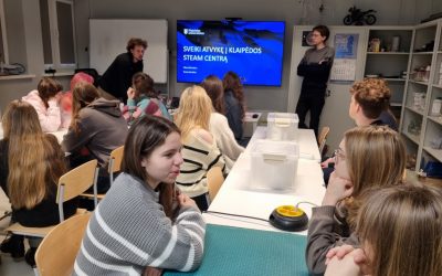 Gimnazistai lankėsi Klaipėdos STEAM centre