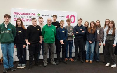 Jaunieji Gimnazijos geografai į Palangą parvežė 4 medalius – aukso ir sidabro