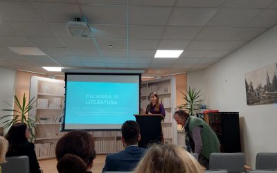Gimnazijos lituanistė A. Šeštokienė skaitė pranešimą konferencijoje apie Palangos tapatybę